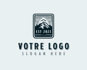 Trekking Adventure Mountain Logo