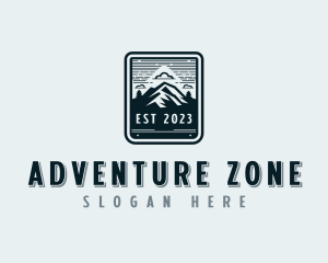 Trekking Adventure Mountain logo design