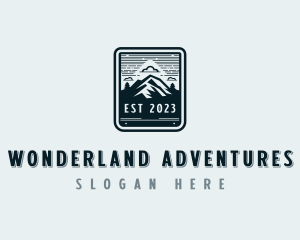 Trekking Adventure Mountain logo design