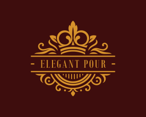  Elegant Crown Boutique logo design