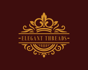  Elegant Crown Boutique logo design