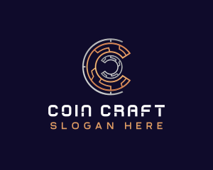 Crypto Currency Technology logo design