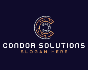 Crypto Currency Technology logo design