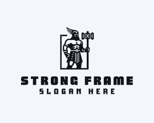 Strong Barbarian Titan logo design