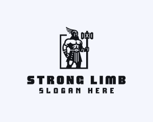 Strong Barbarian Titan logo design