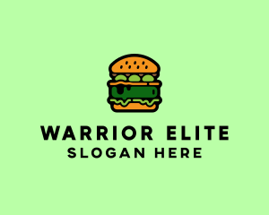 Vegetarian Vegan Burger Hamburger Logo