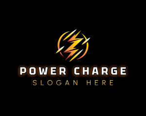 Lightning Bolt Power logo design