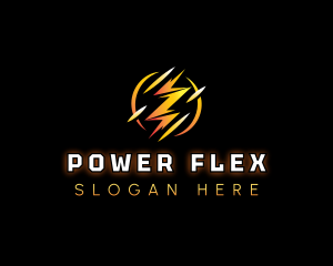 Lightning Bolt Power logo design