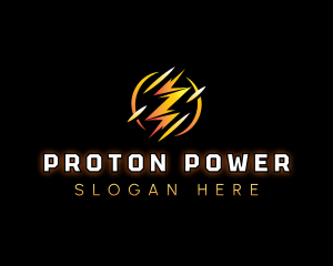 Lightning Bolt Power logo design