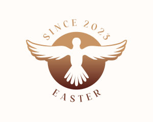 Peace - Dove Bird Wings logo design