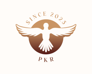 Spiritual - Dove Bird Wings logo design