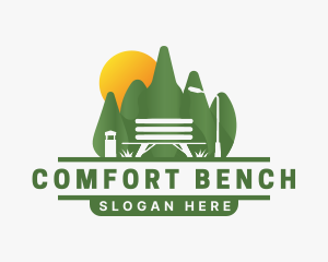 Bench - Eco Park Bench logo design