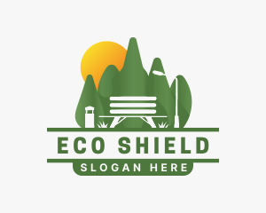 Eco Park Bench logo design