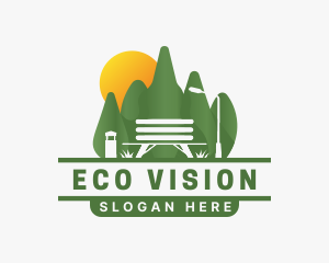 Eco Park Bench logo design