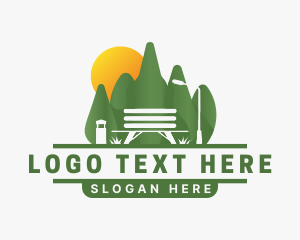 Eco - Eco Park Bench logo design