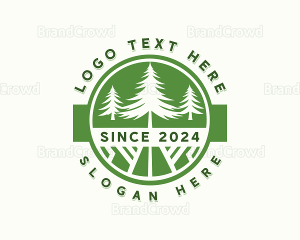 Pine Tree Landscaping Forest Logo