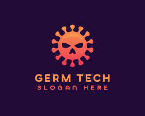 Germ - Germ Virus Skull logo design