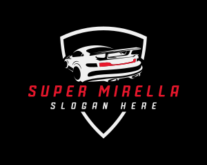 Detailed Motorsport Car logo design