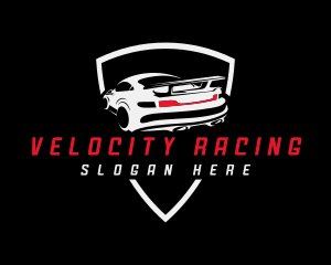 Detailed Motorsport Car logo design