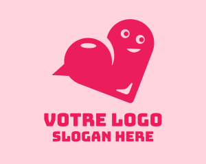 Cute - Love Message Chat logo design