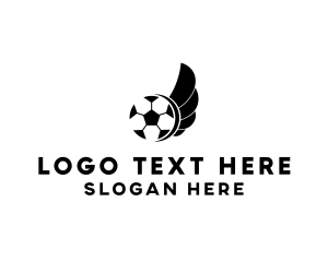 Soccer Ball - Soccer Wings Sports logo design