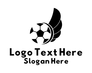 Free - Soccer Wings Sports logo design