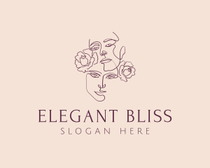 Bridal - Elegant Flower Girls logo design