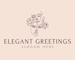 Elegant Flower Girls logo design