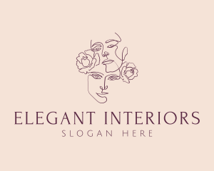 Elegant Flower Girls logo design