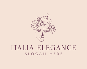 Elegant Flower Girls logo design