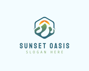 Sunset Nature Summit logo design