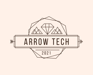 Arrow - Diamond Mountain Arrow logo design