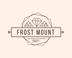 Diamond Mountain Arrow logo design