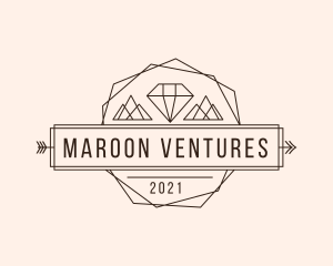 Diamond Mountain Arrow logo design