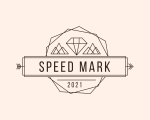 Diamond Mountain Arrow logo design