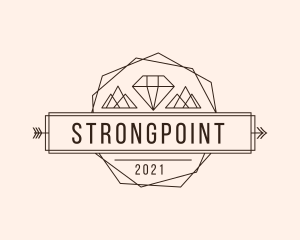 Jewel - Diamond Mountain Arrow logo design