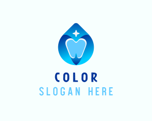 Dentistry - Dental Tooth Droplet logo design