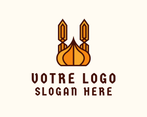 Geometric Mosque Dome Logo