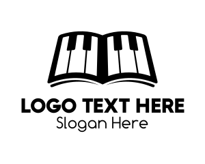 Bookstore - Piano Music Lessons School logo design
