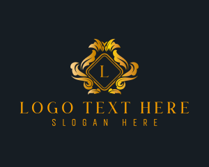 Vintage - Floral Luxury Elegant logo design
