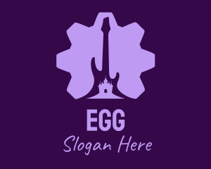 Gear - Cog Guitar Castle logo design