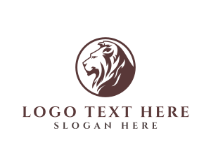 Brand - Luxury Wild Lion logo design