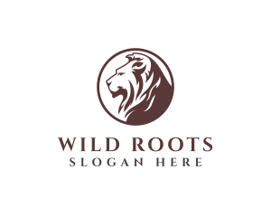 Luxury Wild Lion logo design