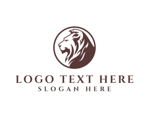 Boutique - Luxury Wild Lion logo design