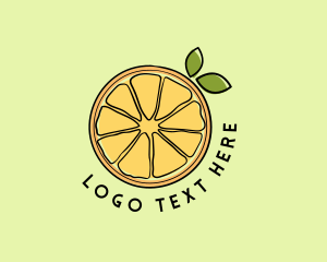 Ponkan - Fresh Orange Slice logo design