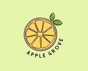 Orchard - Fresh Orange Slice logo design