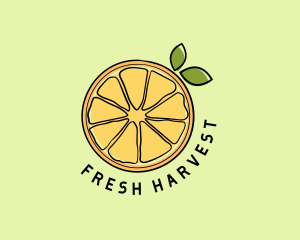 Fresh - Fresh Orange Slice logo design