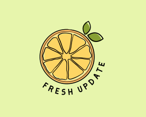 Fresh Orange Slice logo design