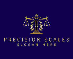 Elegant Legal Scales logo design