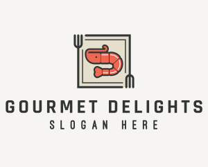 Shrimp Fork Kitchen logo design